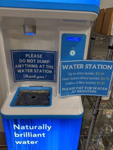 49 cents to refill water bottles